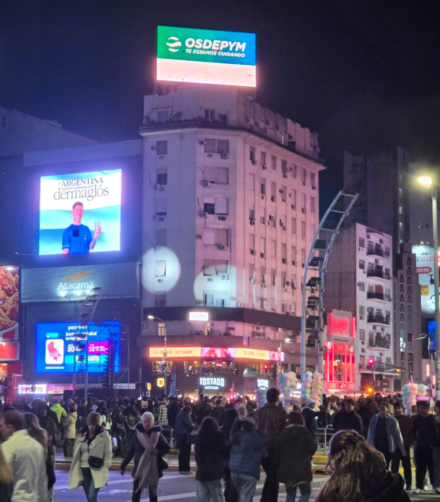 OSDEPYM estuvo en los 90 años del Obelisco: así se vio la marca frente a 200.000 personas